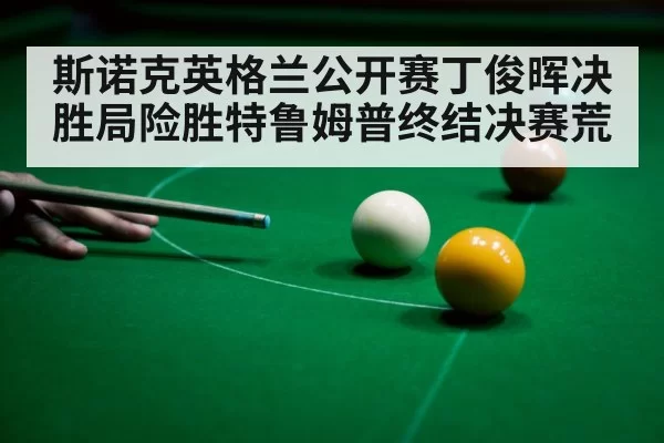 斯诺克英格兰公开赛丁俊晖决胜局险胜特鲁姆普终结决赛荒